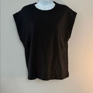 Zara Black Muscle Tee for Women